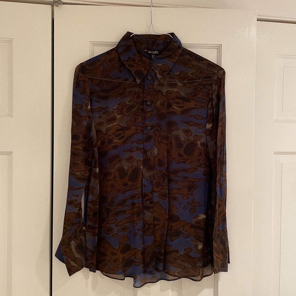 Massimo Dutti matte tie die shirt - Picture 2 of 7